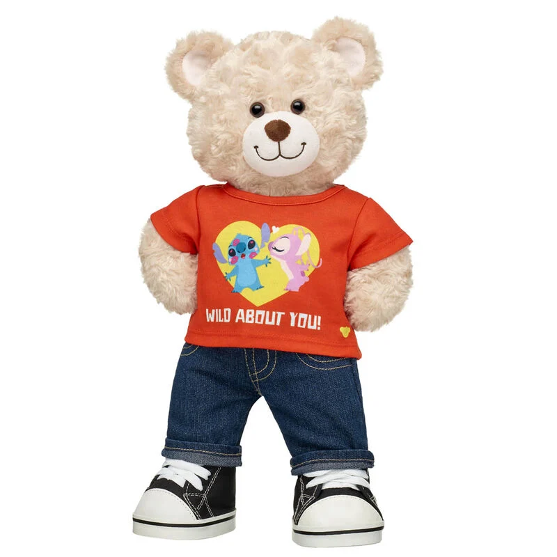 Happy Hugs Teddy Bear Disney Stitch and Angel Gift Set