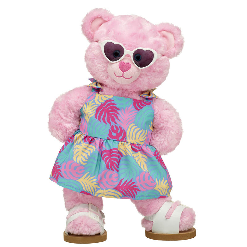 Pink Cuddles Teddy Bear Tropical Gift Set