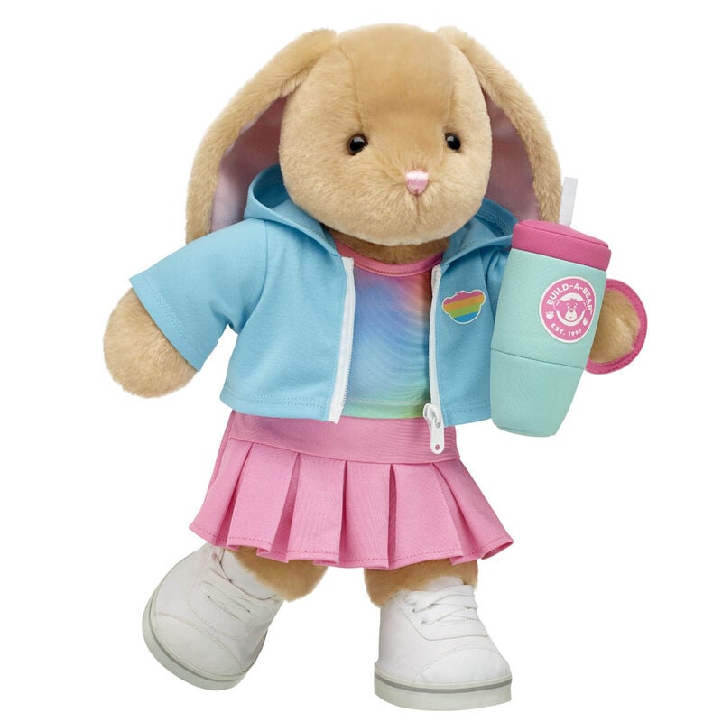 Pawlette™ Bunny Plush Summer Athleisure Gift Set with Tumbler