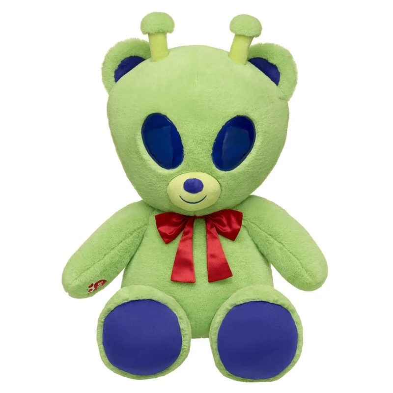 Giant Green Bearlien Plush with Red Gifting Bow