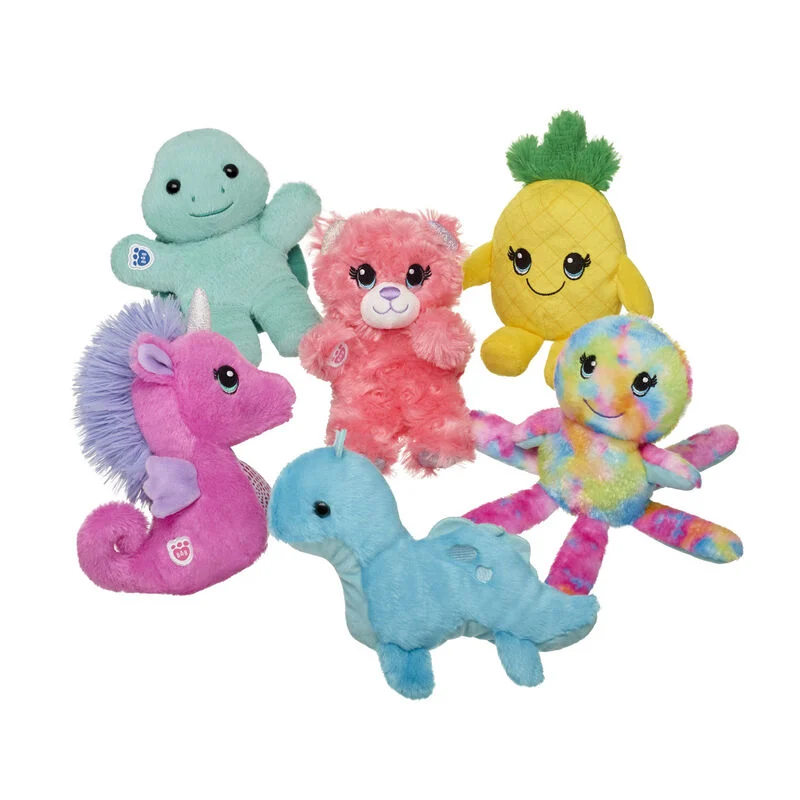 Build-A-Bear Mini Beans® Coral Teddy Bear