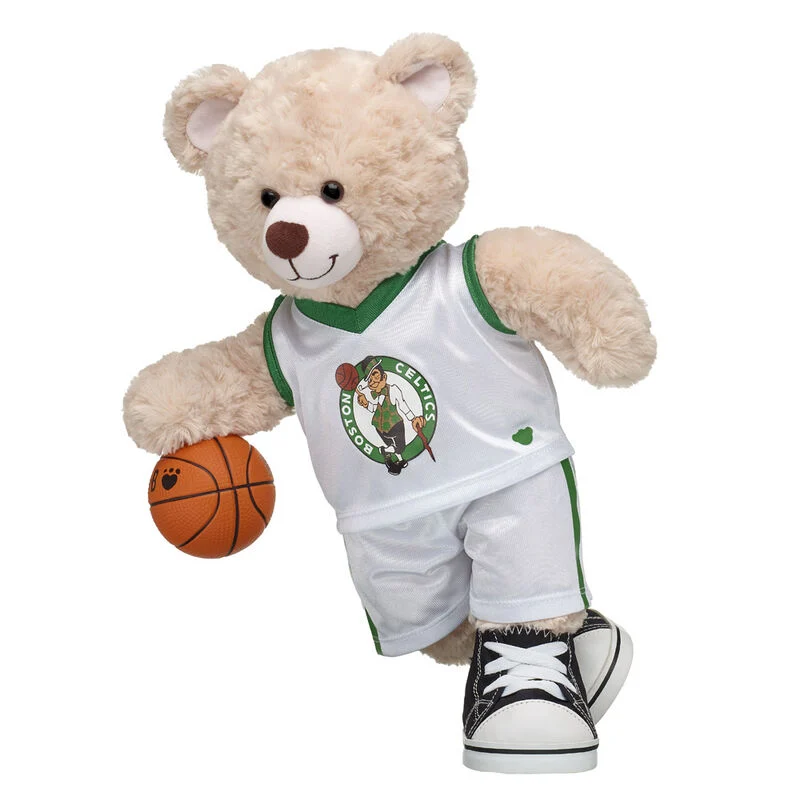 Boston Celtics Happy Hugs Teddy Bear Basketball Gift Set