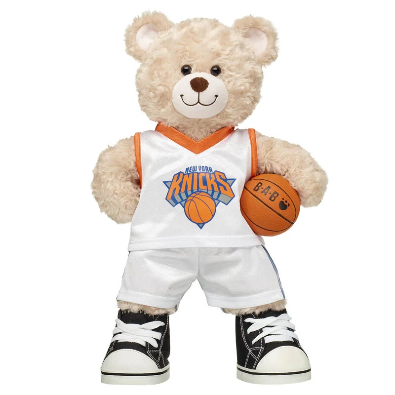 Happy Hugs Teddy Bear New York Knicks Basketball Gift Set