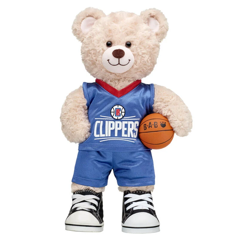 Happy Hugs Teddy Bear LA Clippers Basketball Gift Set