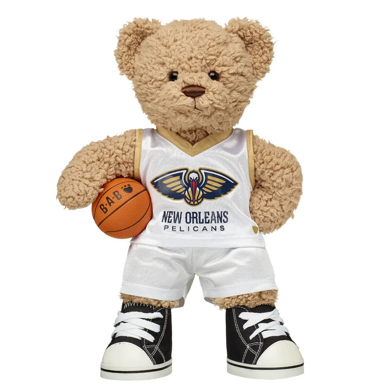 Timeless Teddy Bear New Orleans Pelicans Basketball Gift Set